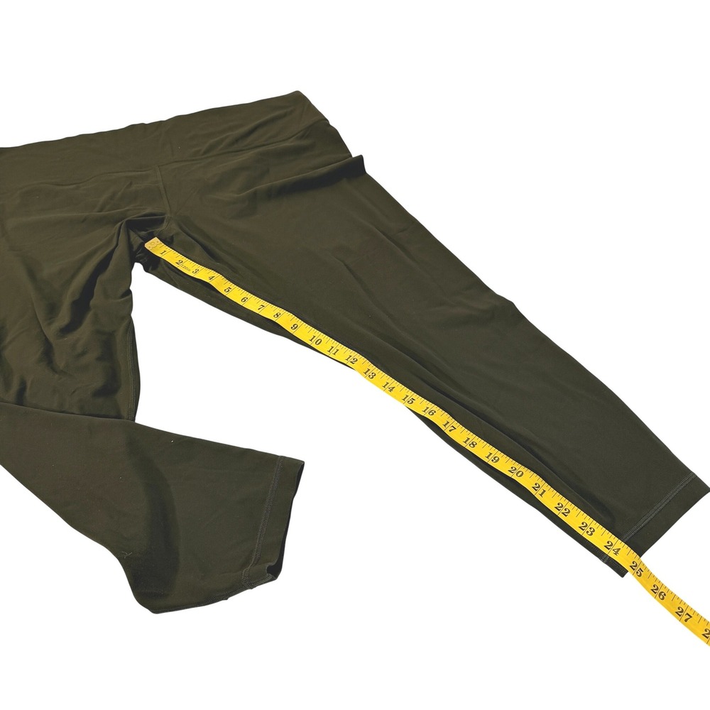 Lululemon Align High-Rise Pant 25 Olive Green Yoga Leggings Size 20 Nulu Fabric - Picture 3 of 4